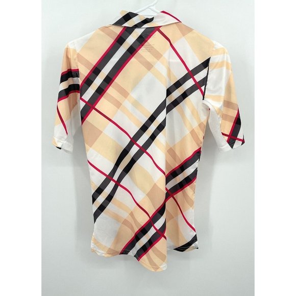 San Soleil Top Womens XS Striped 1/4 Zip UPF 50 Protection Cooling Vented Active - Picture 3 of 4